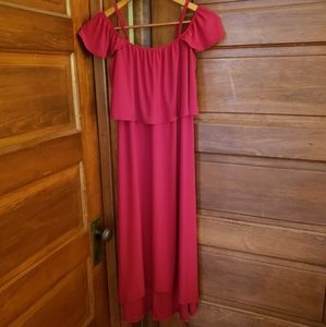 Off Shoulder Maxi Dress